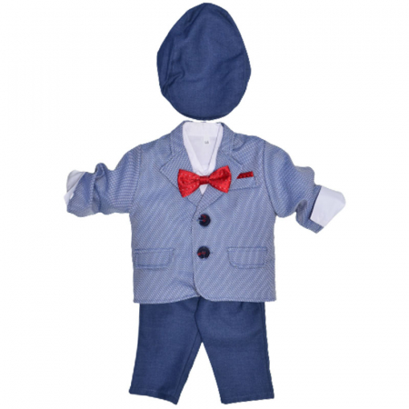 Costume elegante - Costum elegant din 5 piese pentru baieti Krasnal C101123-3, Albastru