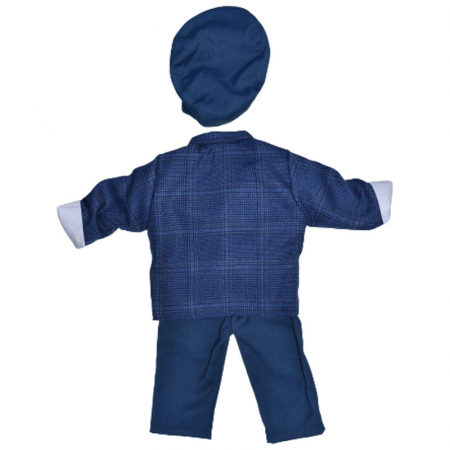 Costum elegant din 5 piese pentru baieti Krasnal C101123-8, Albastru [1]
