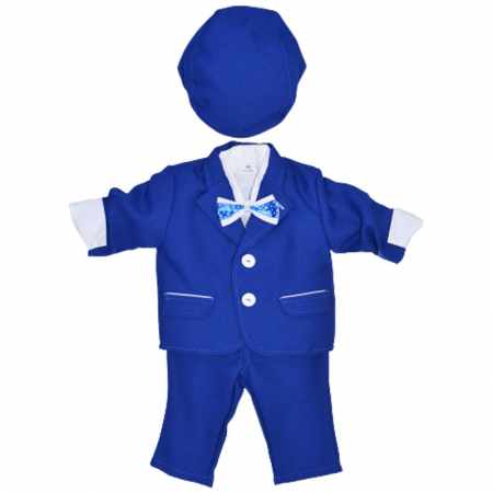 Costume elegante - Costum elegant din 5 piese pentru baieti Krasnal C101123-1, Albastru