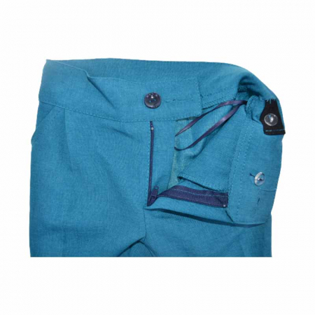 Costum elegant din 6 piese pentru baieti Colibri 070623-T, Turcoaz [3]