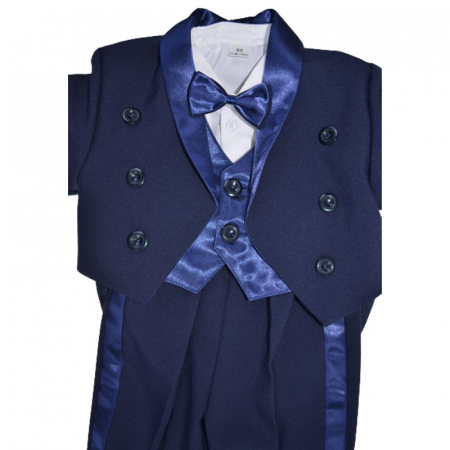 Costum elegant din 6 piese pentru baieti Krasnal C101123-13, Bleumarin [3]