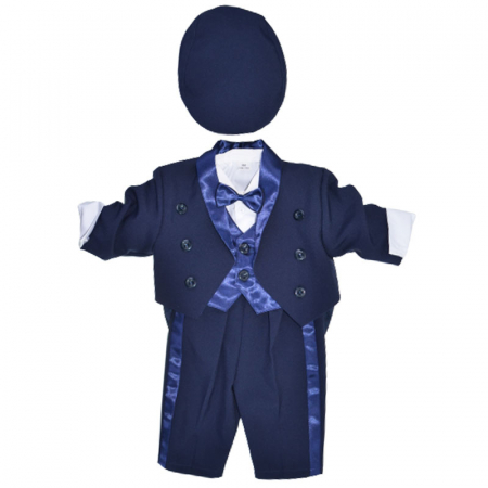 Costume elegante - Costum elegant din 6 piese pentru baieti Krasnal C101123-13, Bleumarin