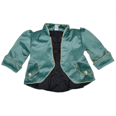 Costum elegant din catifea 5 piese pentru baieti Duomar 240124-1, Verde [3]