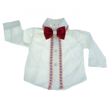 Costum elegant pentru baieti 6 piese Mini junior CEB-25-80-cm, Rosu [3]