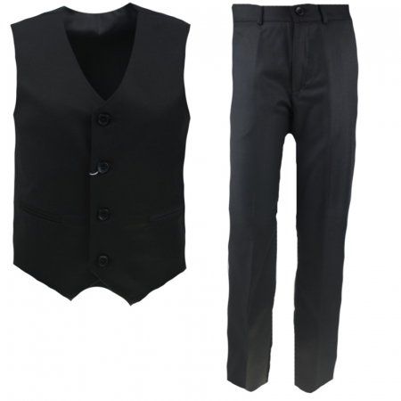 Costum elegant pentru baieti LA Kids 1395-122-cm, Negru [0]