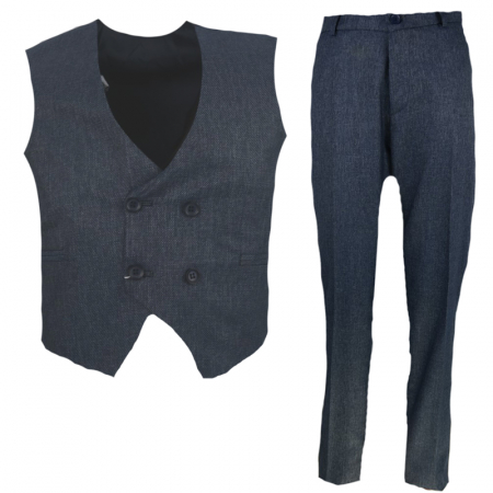 Costum elegant pentru baieti LA Kids 1682-152-cm, Bleumarin [0]