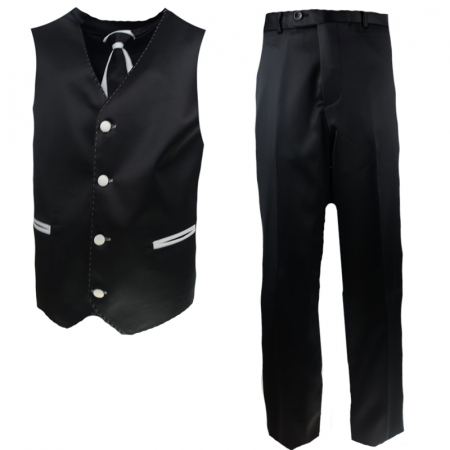 Costume elegante - Costum elegant pentru baieti LA Kids CC-10-146-cm, Negru