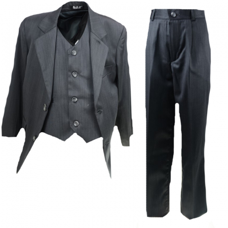 Costum elegant pentru baieti LA Kids CE-1-116-122-cm, Gri [0]