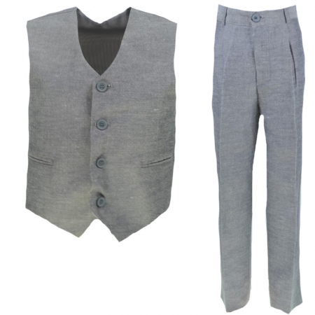 Costume elegante - Costum elegant pentru baieti LA Kids CGG-1-116-cm, Gri