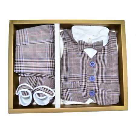Costum din 5 piese pentru baieti Mini Junior CBTZ-3635-1, Gri [1]