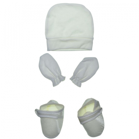 Costum pentru botez format din 6 piese pentru baieti, Mini Junior 1100-56-62, Crem [1]