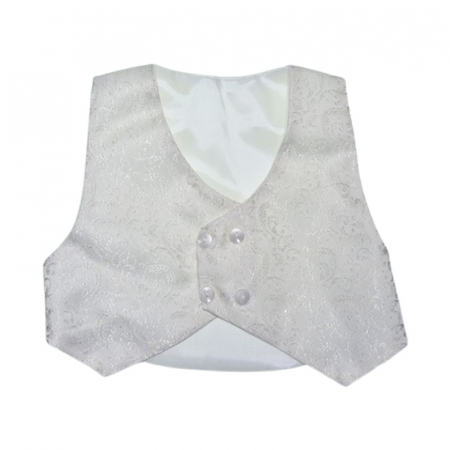 Costum pentru botez format din 6 piese pentru baieti, Mini Junior 1100-56-62, Crem [3]