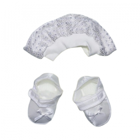 Costum pentru botez format din 4 piese pentru baieti, Mini Junior 1460G-56-62, Gri [2]