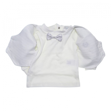 Costum pentru botez format din 4 piese pentru baieti, Mini Junior 1460G-56-62, Gri [6]