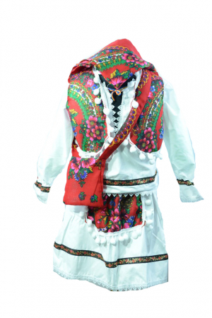 Costum popular - Costum traditional 2 piese pentru fete Mini Junior RTFB2-A-98
