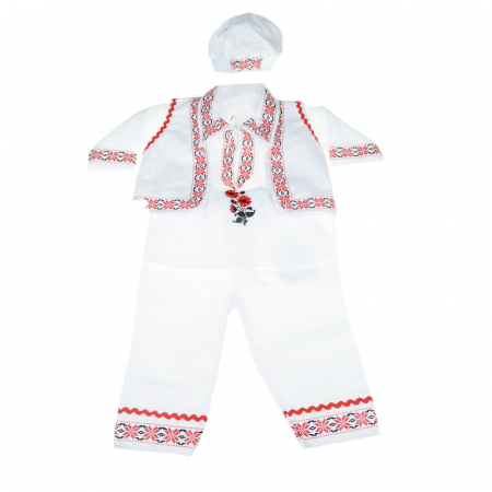 Costum popular - Costum traditional 4 piese pentru baieti Mini Junior CTBB2A-68