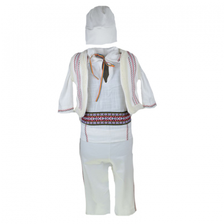 Costum popular - Costum traditional botez 5 piese pentru baieti Mini Bimbi CST-1