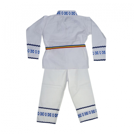 Costum traditional pentru baieti 3 piese Mini Junior CTPBMJ-1-2, Alb [1]
