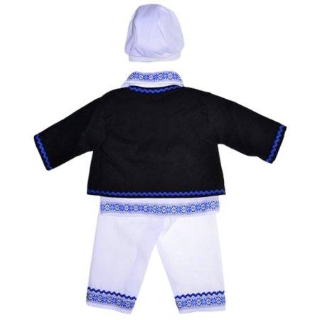 Costum traditional, pentru botez, format din 4 piese, pentru baieti, Mini Junior CST1511M-3, Multicolor [1]