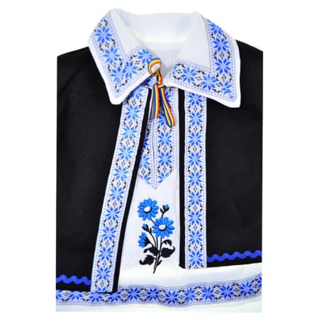 Costum traditional, pentru botez, format din 4 piese, pentru baieti, Mini Junior CST1511M-3, Multicolor [5]
