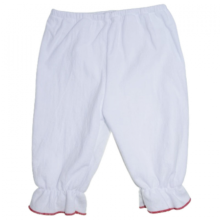 Costum traditional romanesc 6 piese pentru fete Mini Junior 300124-1, Alb [4]