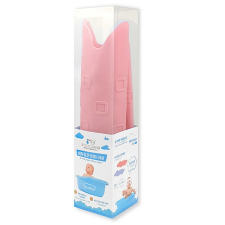 Covoras antiderapant de baie, pentru copii 90 x 33 cm, Bocioland BL149, Roz [4]