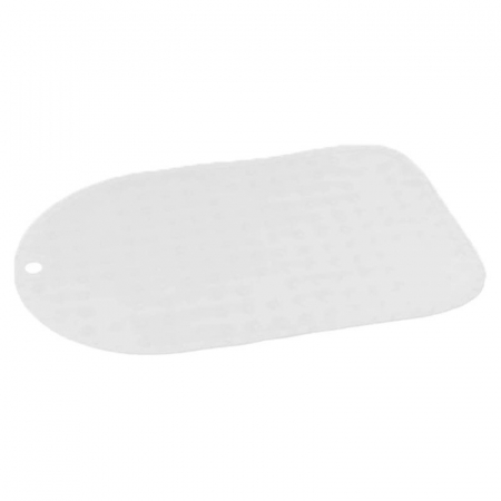 Cadite si suporturi bebelusi - Covoras antiderapant de baie pentru copii 70 x 35 cm BabyOno 1346/02, Alb