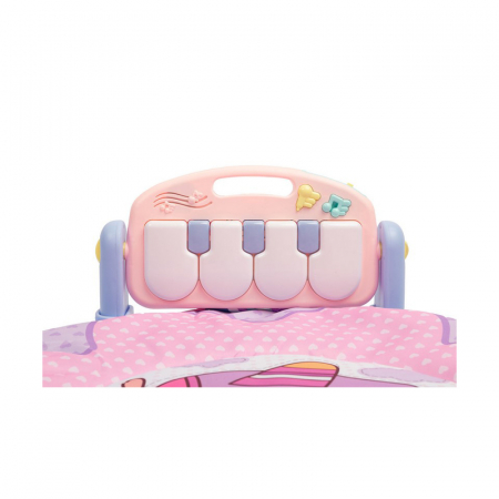 Covoras muzical de joaca pentru bebelusi BabyMix 042625, Roz [2]