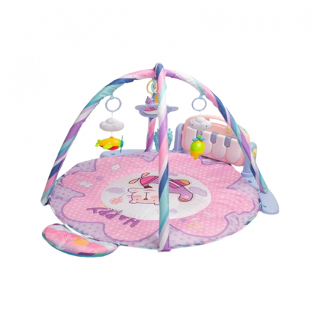 Covorase si centre de joaca - Covoras muzical de joaca pentru bebelusi BabyMix 042625, Roz