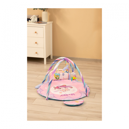 Covoras muzical de joaca pentru bebelusi BabyMix 042625, Roz [4]