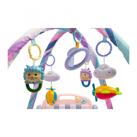 Covoras muzical de joaca pentru bebelusi BabyMix 042625, Roz [1]