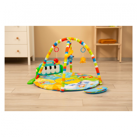 Covoras muzical de joaca pentru bebelusi BabyMix 042625, Roz [4]