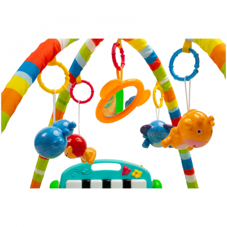 Covoras muzical de joaca pentru bebelusi BabyMix 042625, Roz [3]