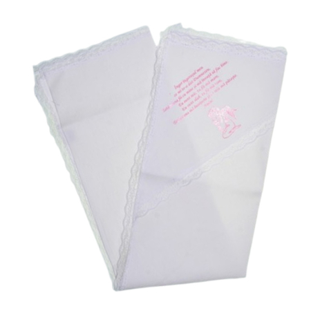 Crasma de mir din bumbac, 70 x 70 cm, pentru botez, Mini Junior CRMB-MJ2, Alb [1]
