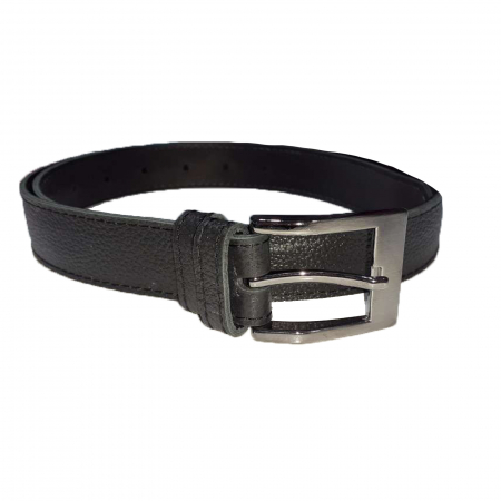 Bretele si curele - Curea din piele naturala pentru baieti 100 cm Mini Junior CRE-1, Negru