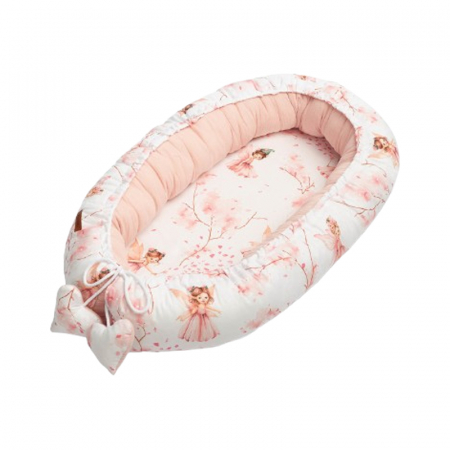 Accesorii patut - Cuib pentru bebelusi 80 x 45 x 12 cm Sensillo 398938, Roz
