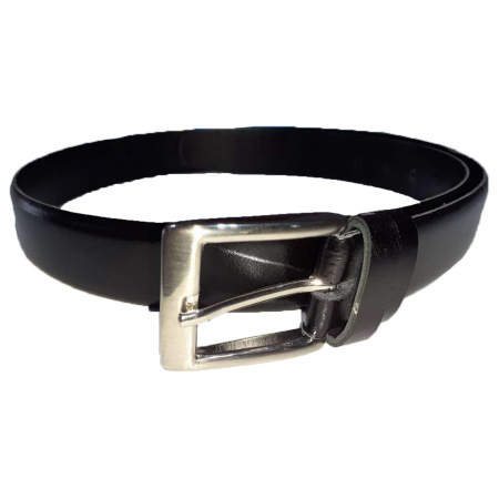 Bretele si curele - Curea din piele naturala pentru baieti 100 cm Mini Junior CRE-6, Negru