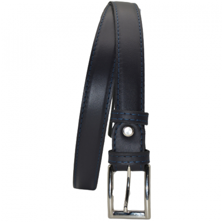 Curea din piele naturala pentru baieti Mini Junior GMJ-9B, Bleumarin [1]