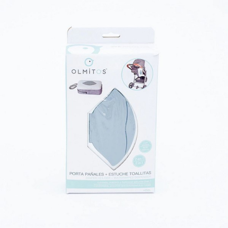 Cutie 2 in 1, pentru servetele umede si scutece, pentru calatorie, Olmitos, 008966, Alb [9]