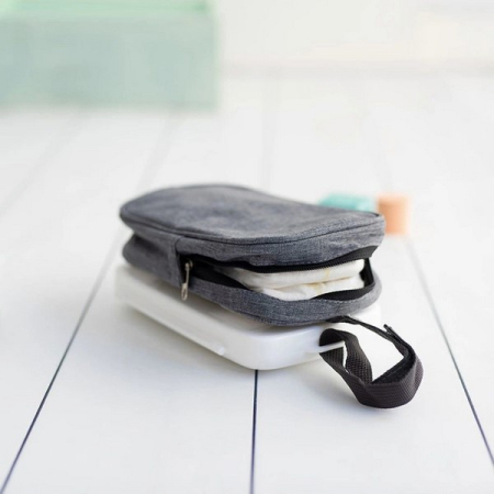 Cutie 2 in 1, pentru servetele umede si scutece, pentru calatorie, Olmitos, 008966, Alb [5]