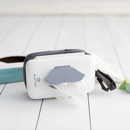 Cutie 2 in 1, pentru servetele umede si scutece, pentru calatorie, Olmitos, 008966, Alb [6]