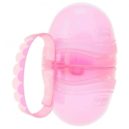 Suzete - Cutie pentru depozitarea suzetei Chicco Travel Box 033072, Roz