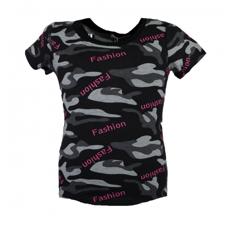 Îmbrăcăminte fete - Tricou pentru fete Happy House CVC-1556, Negru