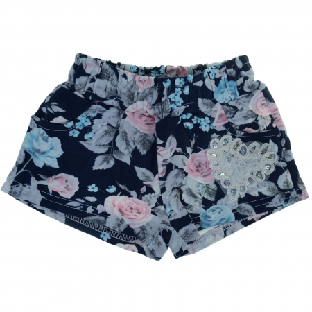 Pantaloni scurti si colanti 3/4 - Pantaloni scurti pentru fete Happy House CVC-1607, Negru