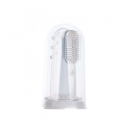 Degetar din silicon pentru masajul gingiilor Canpol Babies 56/159, Transparent [1]