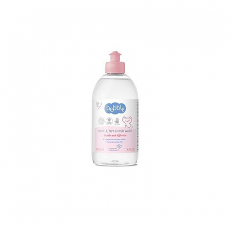 Igiena copiilor - Detergent curatare biberoane, jucarii si vase pentru copii, 500 ml Bebble, 303140, Transparent