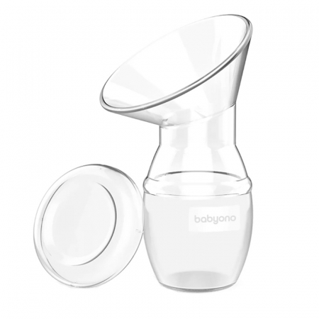 Pompe de san - Dispozitiv de colectare a laptelui matern 90 ml BabyOno 1399ON, Transparent