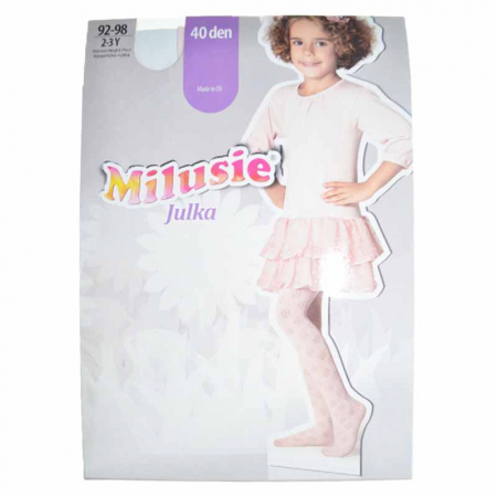 Dres 40 DEN pentru fete Milusie Julka B1204-R, Roz [4]