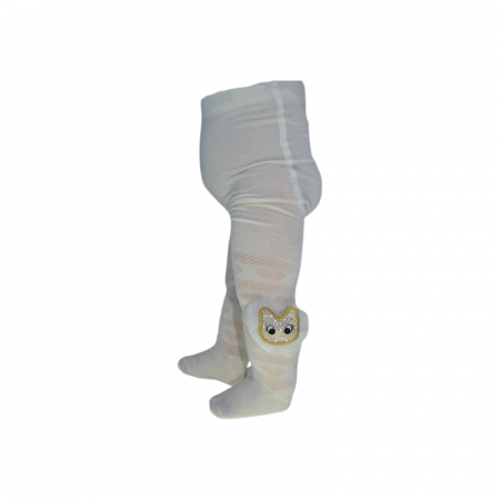 Îmbrăcăminte fete - Dres bumbac pentru fete, Mini Junior A.D.N. DRSMJF-8, Crem