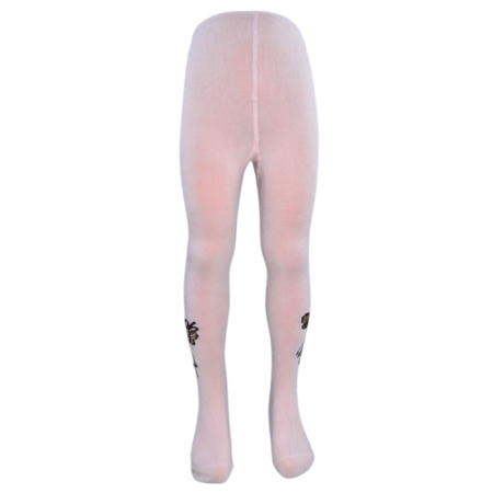 Dresuri - Dres din bumbac, cu model, pentru fete Milusie B1221R2-104, Roz